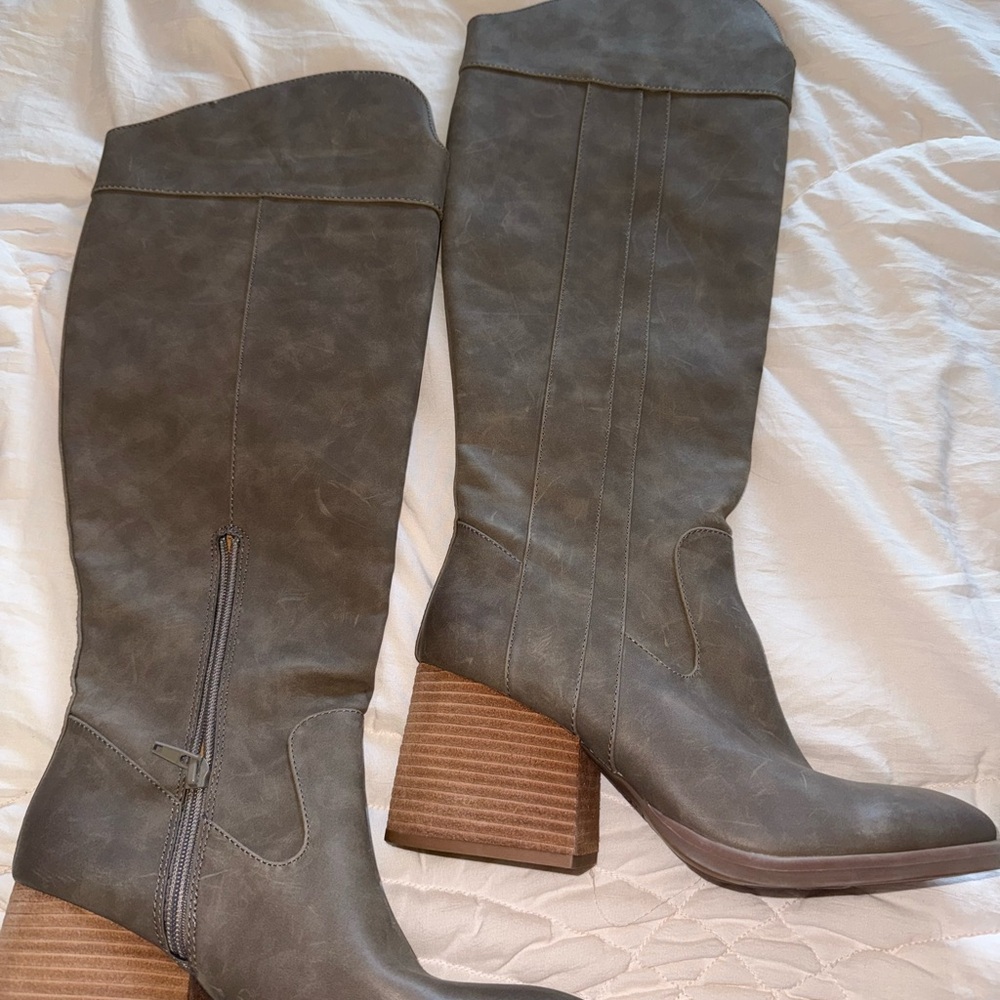 Kork-Ease Brown Heeled Boots